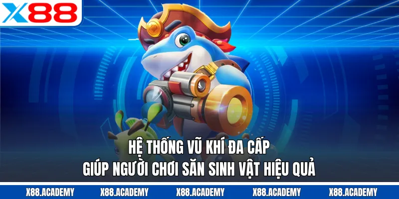 Hệ thống vũ khí đa cấp giúp người chơi săn sinh vật hiệu quả